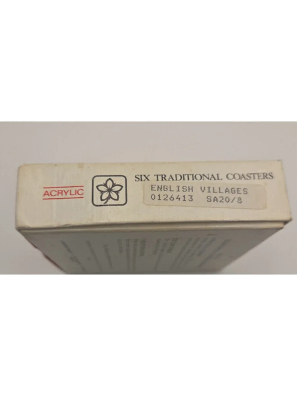 Vintage 1981 Pimpernel English Villages Coasters Set of 6 Acrylic Cork Backed
